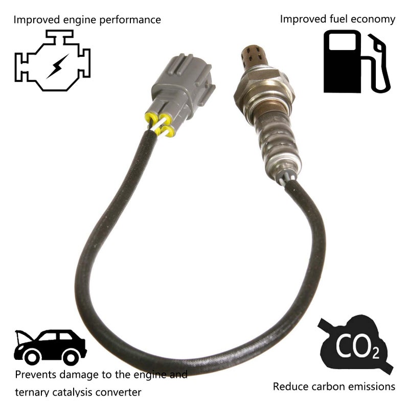 Dropwater 1 Pair Downstream Rear O2 Oxygen Sensor Replacement for Toyota 2007 2008 2009 4Runner,2006-2005 Tundra 4.0L 4.7L Replaces#234-4260 15104 75-3526 ES20326 24453,Set of 2pcs - Image 2